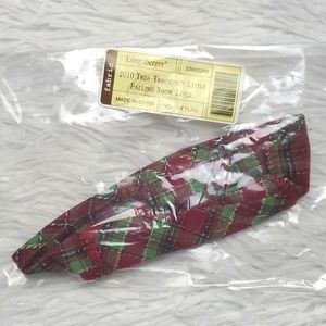 Longaberger Fabric 2010 Tree Trimming Little Falling Snow Liner